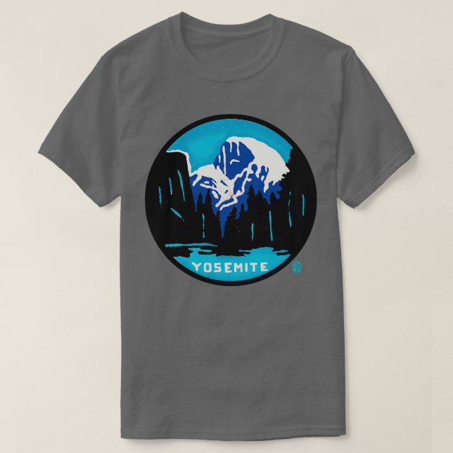 Camiseta Parque nacional Yosemite de época (Diseño del anverso)