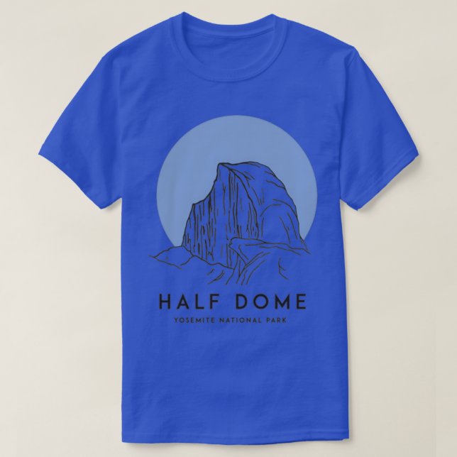 Camiseta Parque Nacional Yosemite de Medio Domo, California (Diseño del anverso)