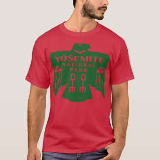 Camiseta Parque nacional Yosemite de pájaro nativo american