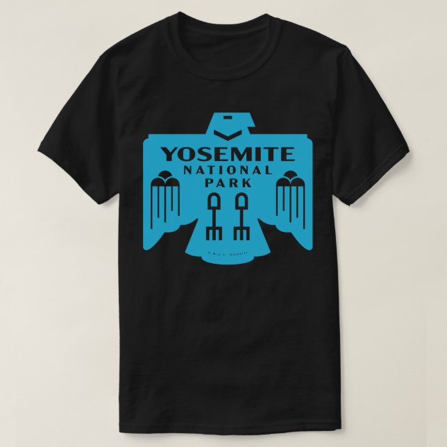 Camiseta Parque nacional Yosemite de pájaro nativo american (Diseño del anverso)