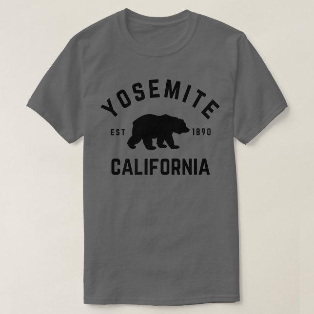 Camiseta Parque Nacional Yosemite en California: Senderismo (Diseño del anverso)