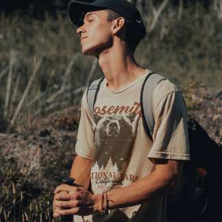 Camiseta Parque nacional Yosemite Grizzly Bear California