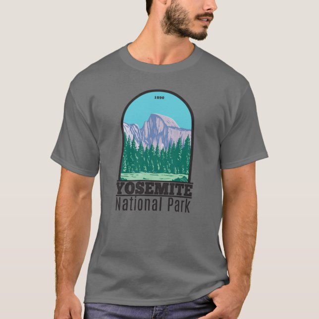 Camiseta Parque nacional Yosemite Half Dome California (Anverso)