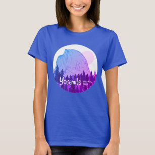 Camiseta Parque nacional Yosemite Half Dome Purple BLue