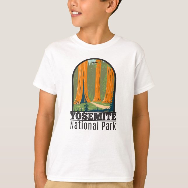 Camiseta Parque nacional Yosemite Mariposa Grove California (Anverso)