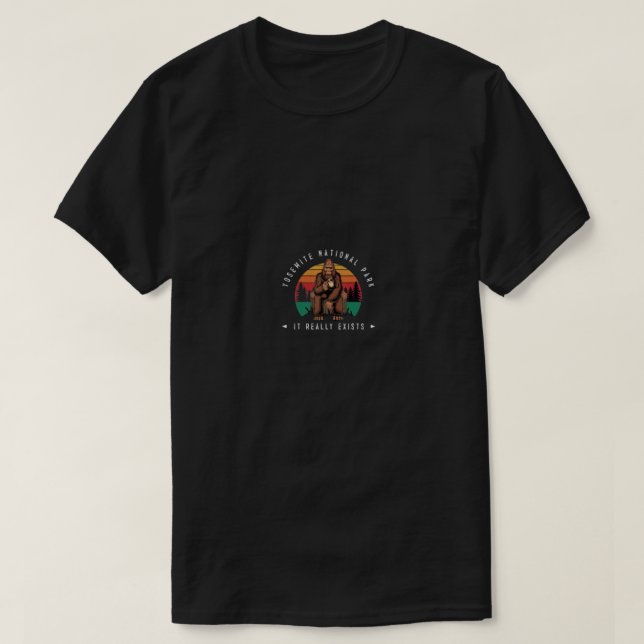 Camiseta Parque nacional Yosemite Masa Sasquatch Hombres y  (Diseño del anverso)