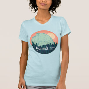 Camiseta Parque nacional Yosemite Media Cúpula Rosa del Sol