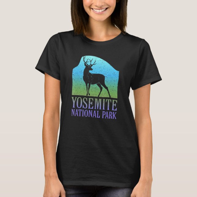 Camiseta Parque nacional Yosemite Mitad Dome Deer Souvenir (Anverso)