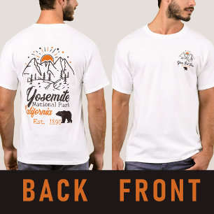 Camiseta Parque nacional Yosemite Monte Minimalista