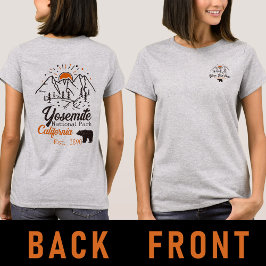 Camiseta Parque nacional Yosemite Monte Minimalista