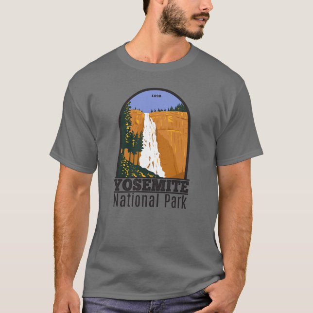 Camiseta Parque nacional Yosemite Nevada Falls California (Anverso)