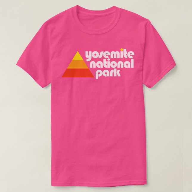 Camiseta Parque nacional Yosemite Retro (Diseño del anverso)