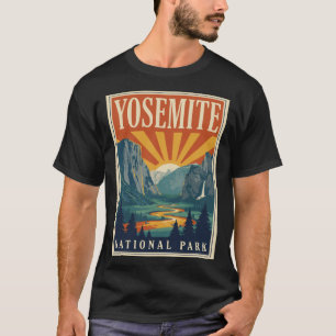 Camiseta Parque Nacional Yosemite Senderismo en Californi