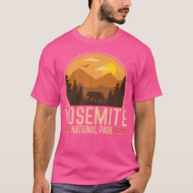 Camiseta Parque nacional Yosemite Tee Adventure Retro Vinta (Anverso)