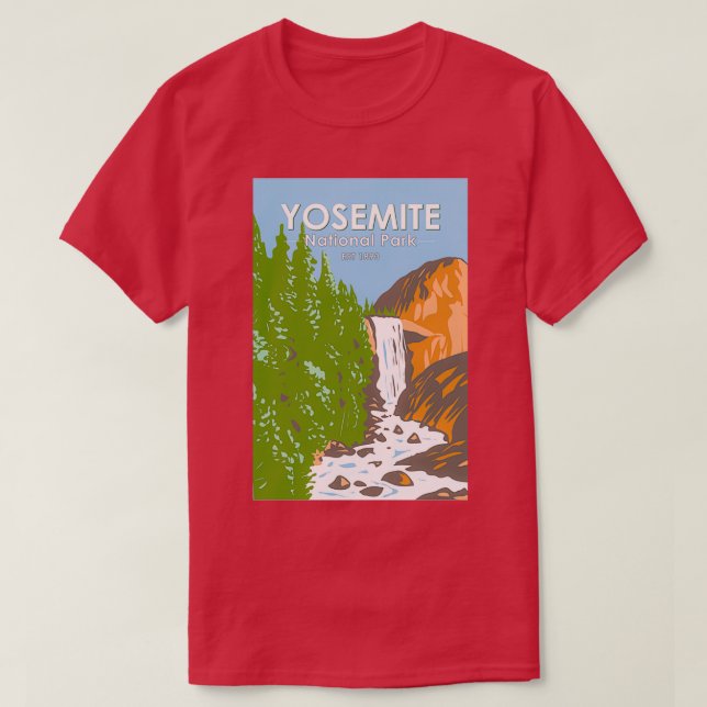 Camiseta Parque nacional Yosemite Vernal Fall California Vi (Diseño del anverso)