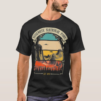 Camiseta Parque Nacional Yosemite Vista del Túnel Retro