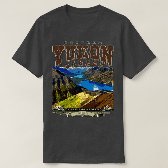 Camiseta Parque nacional Yukon Kluane Canadá (Diseño del anverso)