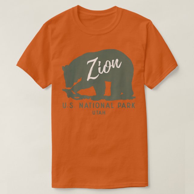Camiseta Parque nacional Zion Bear XO4U Original (Diseño del anverso)