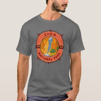 Parque nacional Zion Compass Retro Emblem