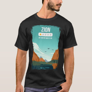 Camiseta Parque Nacional Zion Funny One Star Review Utah Tr