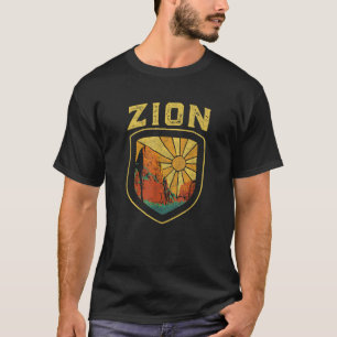 Camiseta Parque Nacional Zion Insignia Vintage Retro Deteri