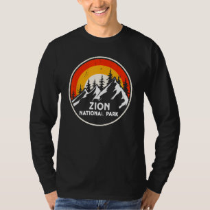 Camiseta Parque Nacional Zion Montañas Árboles & Sol Campin
