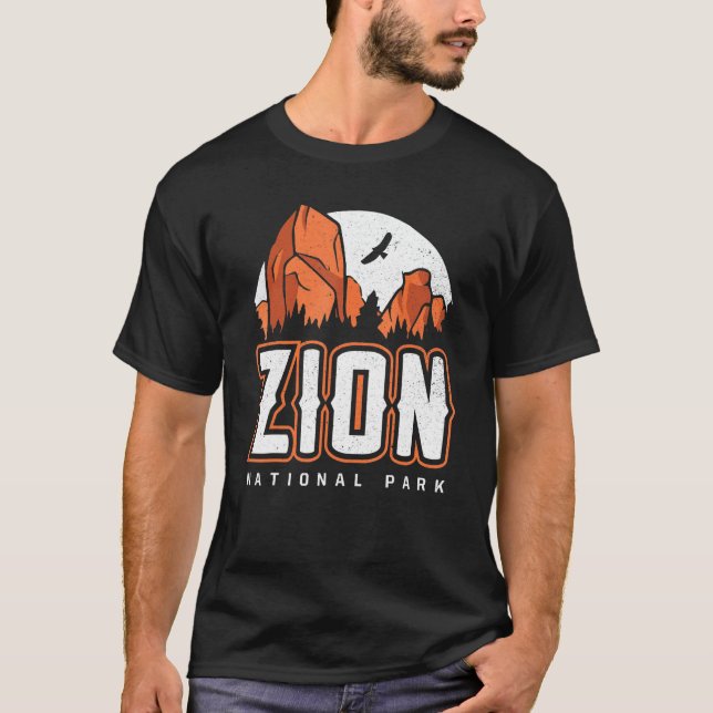 Camiseta Parque Nacional Zion Parque Nacional Estadounidens (Anverso)