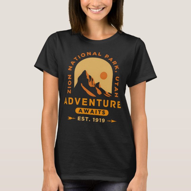 Camiseta Parque nacional Zion Río Virgen Utah (Anverso)