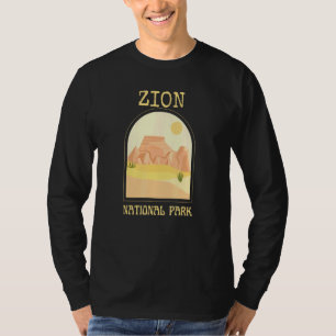 Camiseta Parque nacional Zion Senderismo montaña Retro Uta