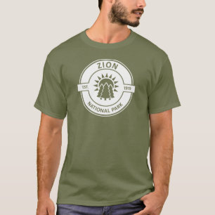 Camiseta Parque Nacional Zion Sol Árboles