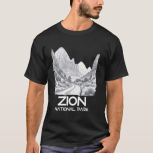Camiseta Parque nacional Zion Souvenir Ilustracion de Arte