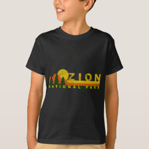 Camiseta Parque nacional Zion Sunny Mountain Treeline