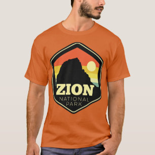Camiseta Parque Nacional Zion Sur Utah Vintage Sunset He