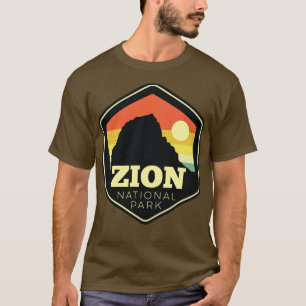 Camiseta Parque Nacional Zion Sur Utah Vintage Sunset He