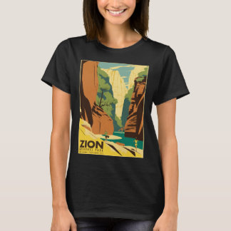 Camiseta Parque Nacional Zion The Narrows Turista Vintage P
