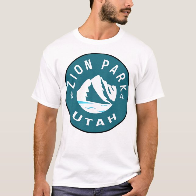 Camiseta Parque nacional Zion Utah Camping (Anverso)