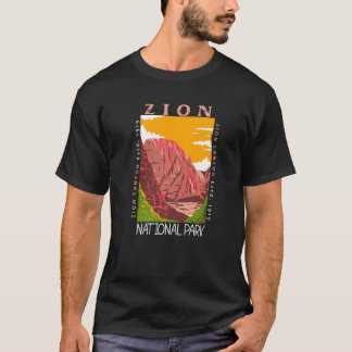 Camiseta Parque Nacional Zion Utah Cañón Zion Distressed Vi
