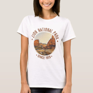 Camiseta Parque nacional Zion Utah Estados Unidos con probl