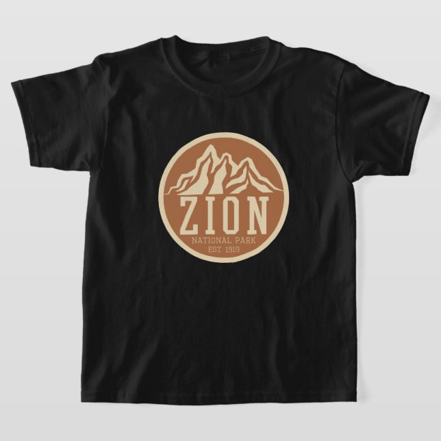 Camiseta Parque nacional Zion Utah Estados Unidos Retro al  (Distribución)