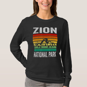 Camiseta Parque nacional Zion Utah Retro Vintage Sunset Sou