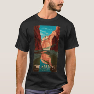 Camiseta parque nacional Zion utah vintage los estrechos