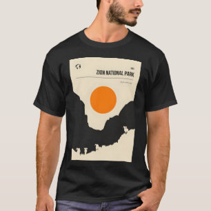 Camiseta Parque nacional Zion Vintage Mínimo Retro Travel P