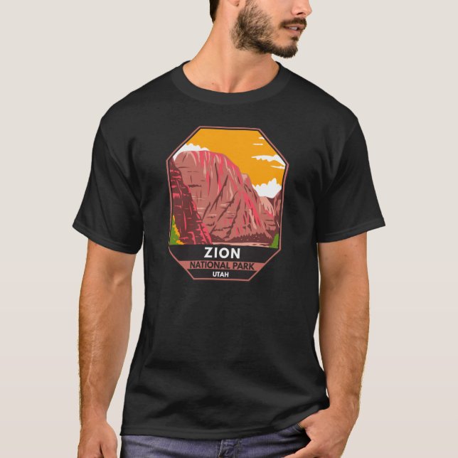 Camiseta Parque nacional Zion Vintage Utah (Anverso)