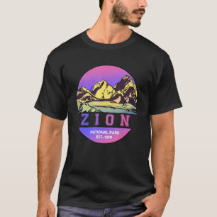 Camiseta Parque Nacional Zion WPA Estilo Poster Utah