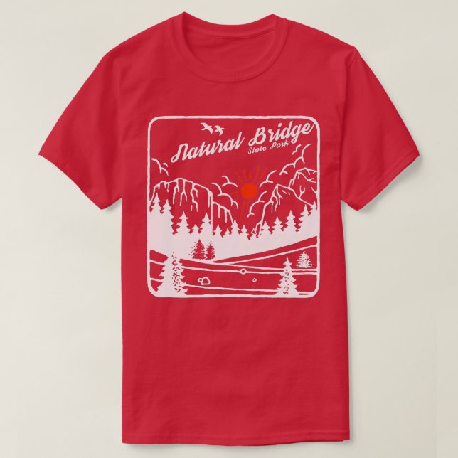 Camiseta Parque Natural Bridge State Resort Kentucky Modern (Diseño del anverso)