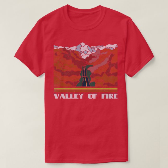 Camiseta Parque Natural Parque Estatal Valle de Fuego Ret D (Diseño del anverso)