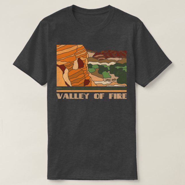 Camiseta Parque Natural Parque Estatal Valle de Fuego Ret D (Diseño del anverso)