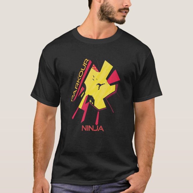 Camiseta Parque Ninja Ciudad Salto Edificios Carrera Freest (Anverso)