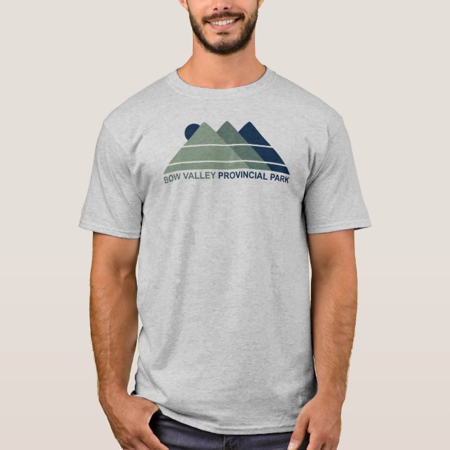 Camiseta Parque provincial de Bow Valley Mountain Sun (Anverso)