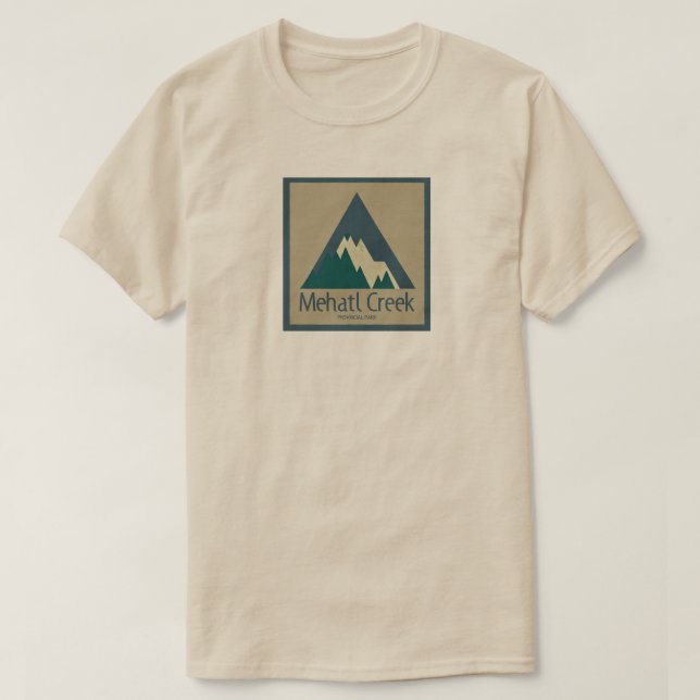 Camiseta Parque provincial Mehatl Creek Rústico (Diseño del anverso)